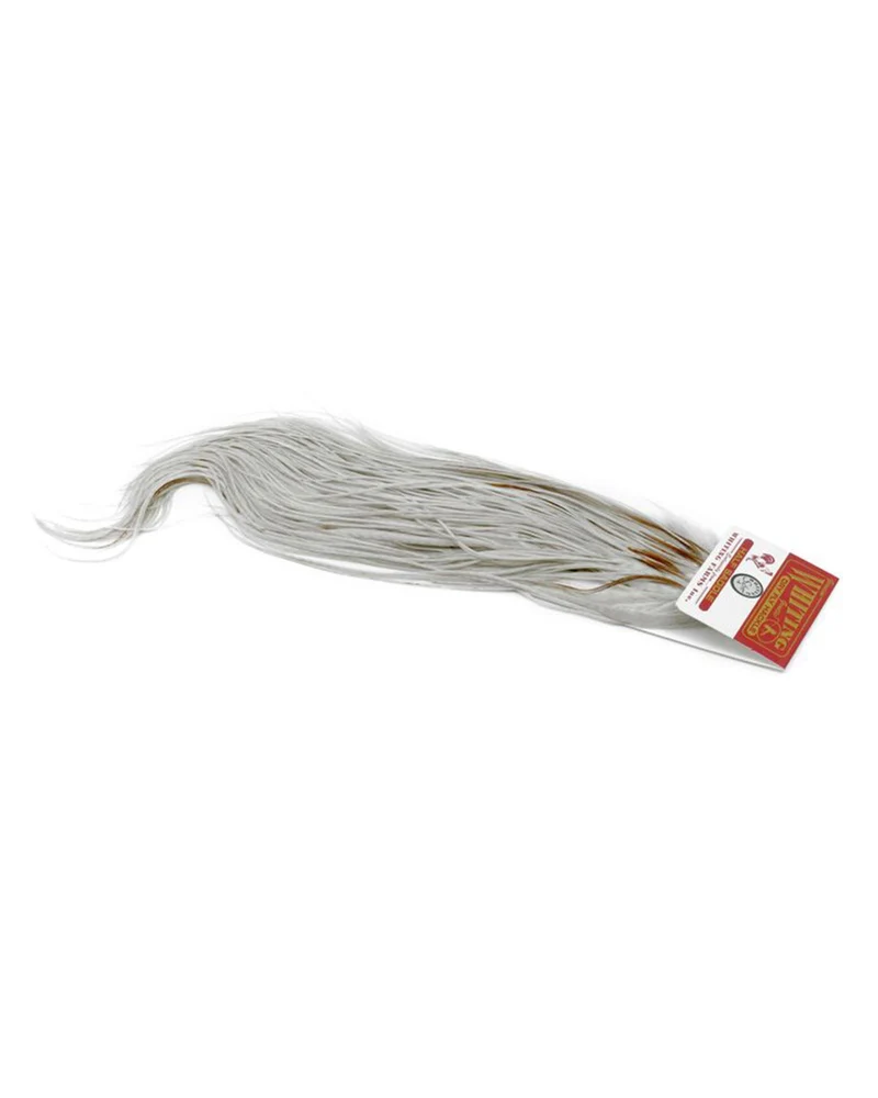 Silver Midge 1/2 Saddle White Dyed Light Dun