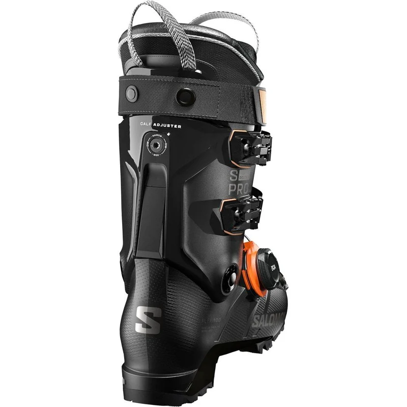 Salomon Alp Boots S/pro Delta S Boa X100 Herren Skischuhe black-dark-grey-met-orange-tiger